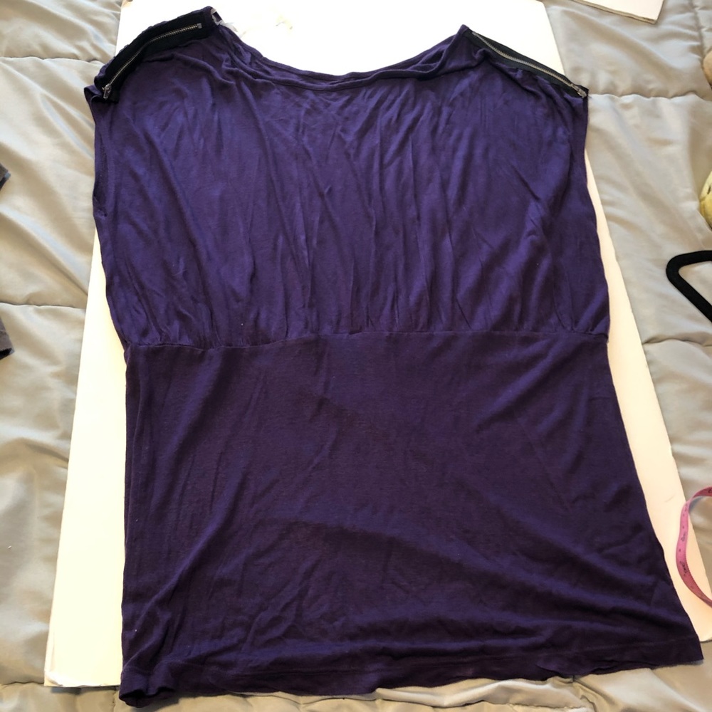 Miley Cyrus Max Azria Purple Blouse